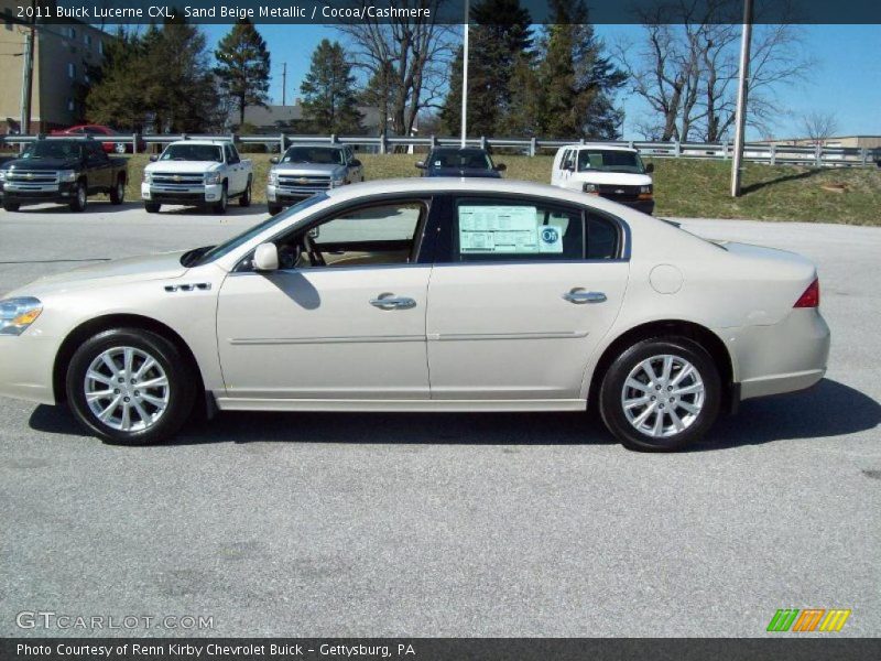 Sand Beige Metallic / Cocoa/Cashmere 2011 Buick Lucerne CXL