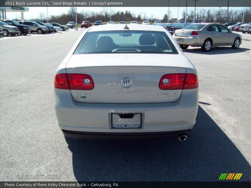 Sand Beige Metallic / Cocoa/Cashmere 2011 Buick Lucerne CXL
