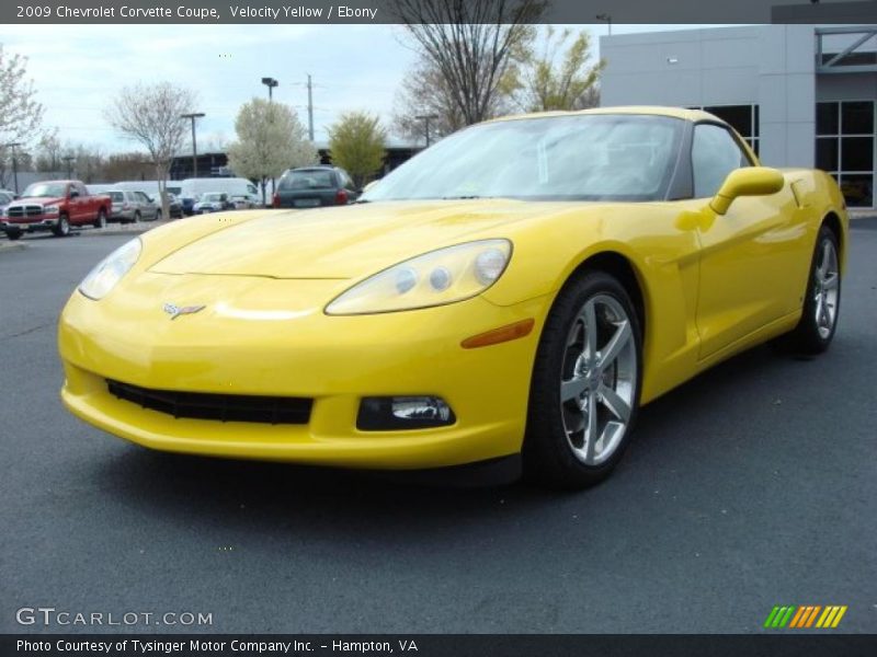 Front 3/4 View of 2009 Corvette Coupe