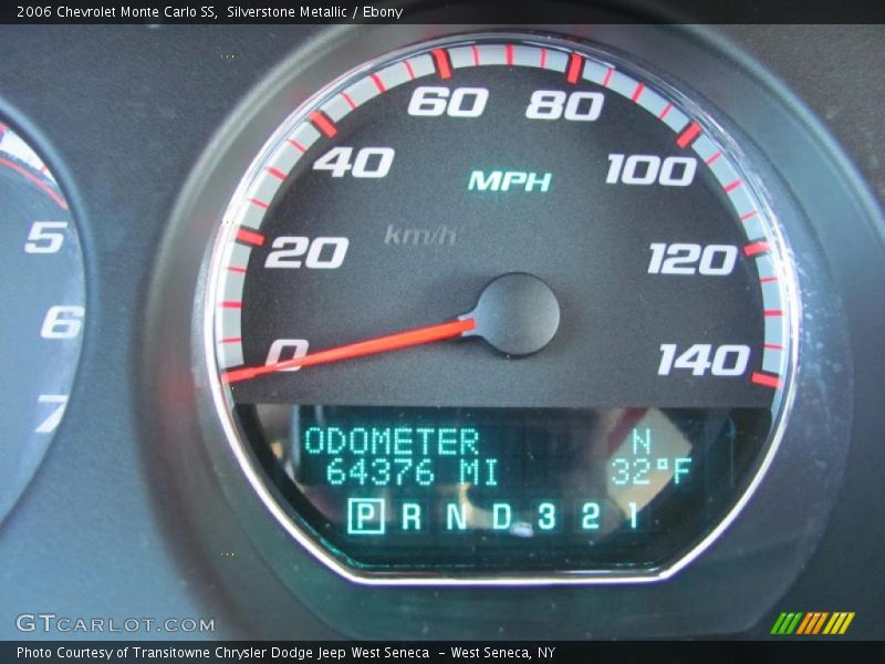 Silverstone Metallic / Ebony 2006 Chevrolet Monte Carlo SS