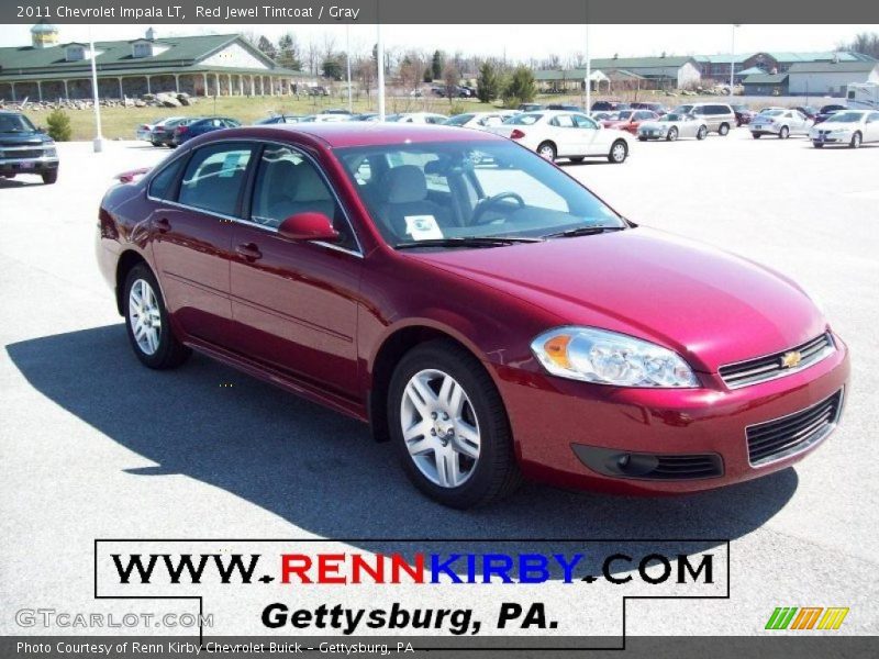 Red Jewel Tintcoat / Gray 2011 Chevrolet Impala LT