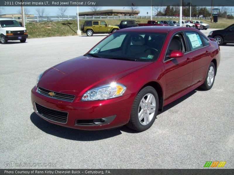 Red Jewel Tintcoat / Gray 2011 Chevrolet Impala LT