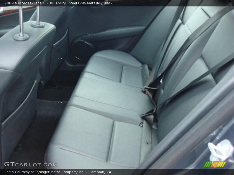 Steel Grey Metallic / Black 2009 Mercedes-Benz C 300 Luxury
