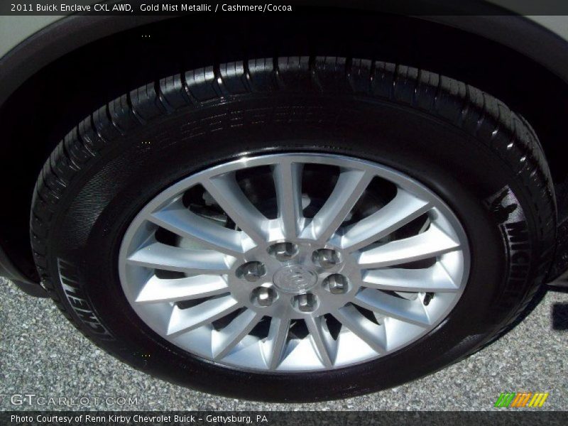 Gold Mist Metallic / Cashmere/Cocoa 2011 Buick Enclave CXL AWD