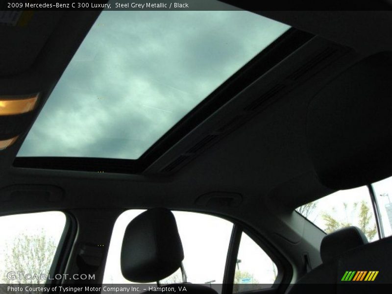 Steel Grey Metallic / Black 2009 Mercedes-Benz C 300 Luxury