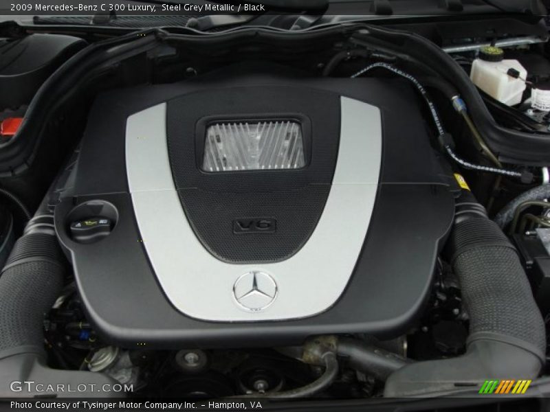 Steel Grey Metallic / Black 2009 Mercedes-Benz C 300 Luxury
