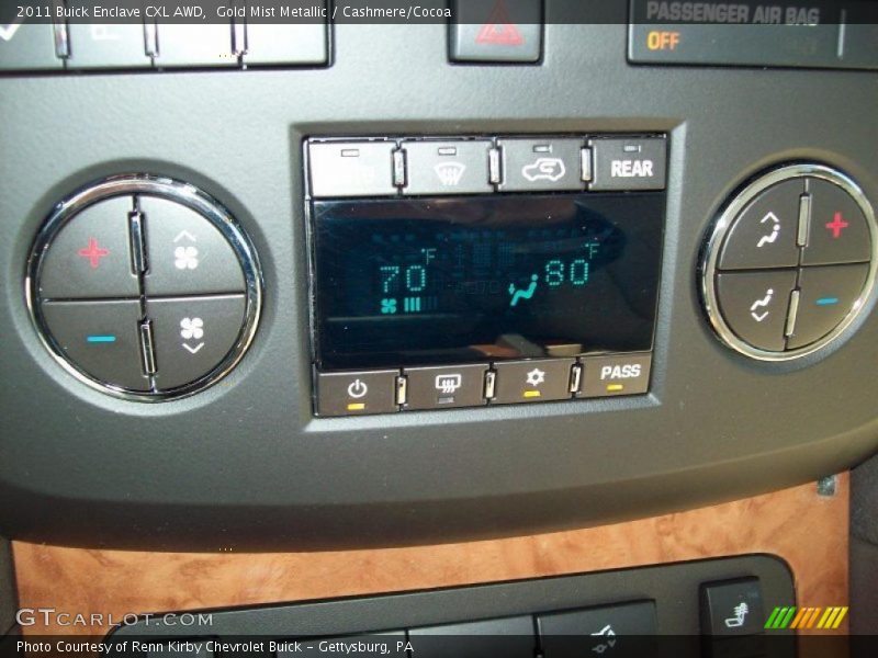 Gold Mist Metallic / Cashmere/Cocoa 2011 Buick Enclave CXL AWD