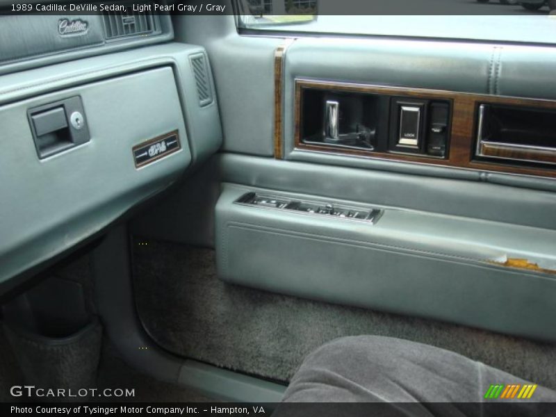 Light Pearl Gray / Gray 1989 Cadillac DeVille Sedan