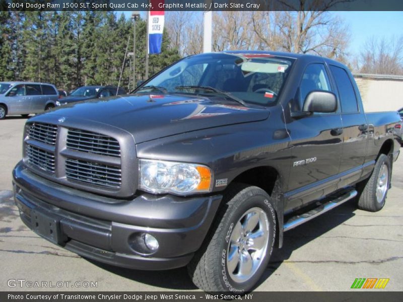 Graphite Metallic / Dark Slate Gray 2004 Dodge Ram 1500 SLT Sport Quad Cab 4x4