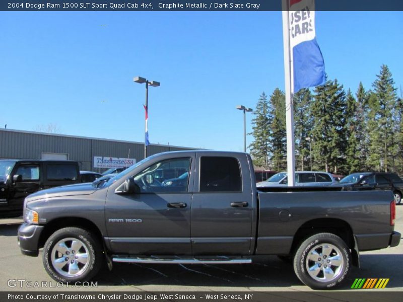 Graphite Metallic / Dark Slate Gray 2004 Dodge Ram 1500 SLT Sport Quad Cab 4x4