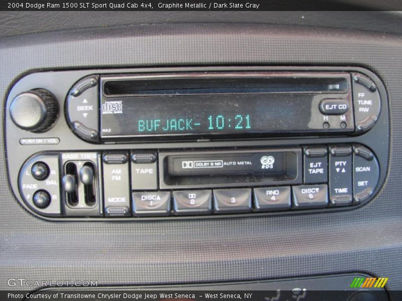 Graphite Metallic / Dark Slate Gray 2004 Dodge Ram 1500 SLT Sport Quad Cab 4x4