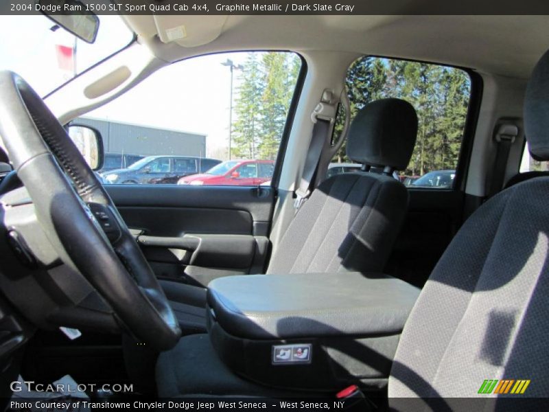 Graphite Metallic / Dark Slate Gray 2004 Dodge Ram 1500 SLT Sport Quad Cab 4x4