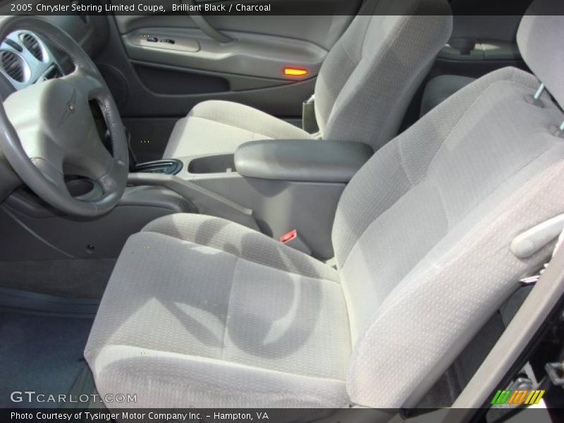  2005 Sebring Limited Coupe Charcoal Interior