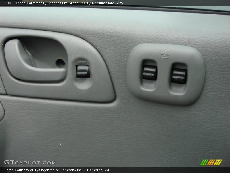 Magnesium Green Pearl / Medium Slate Gray 2007 Dodge Caravan SE