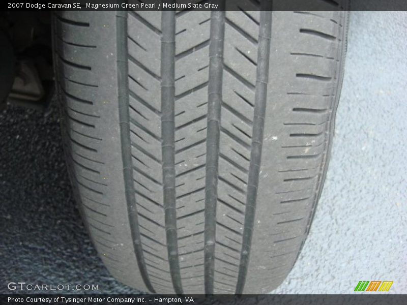 Magnesium Green Pearl / Medium Slate Gray 2007 Dodge Caravan SE
