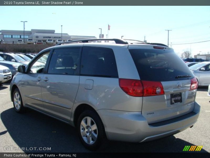 Silver Shadow Pearl / Stone 2010 Toyota Sienna LE