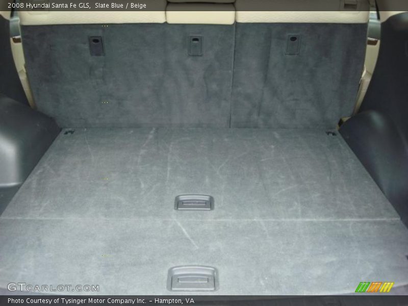 Slate Blue / Beige 2008 Hyundai Santa Fe GLS