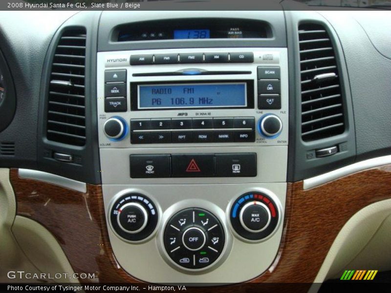 Controls of 2008 Santa Fe GLS