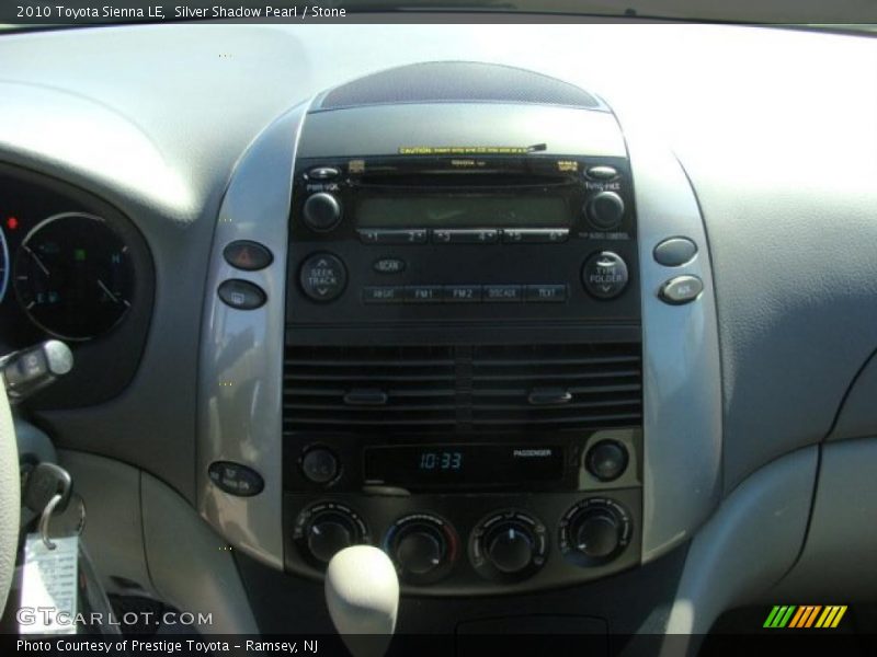 Silver Shadow Pearl / Stone 2010 Toyota Sienna LE