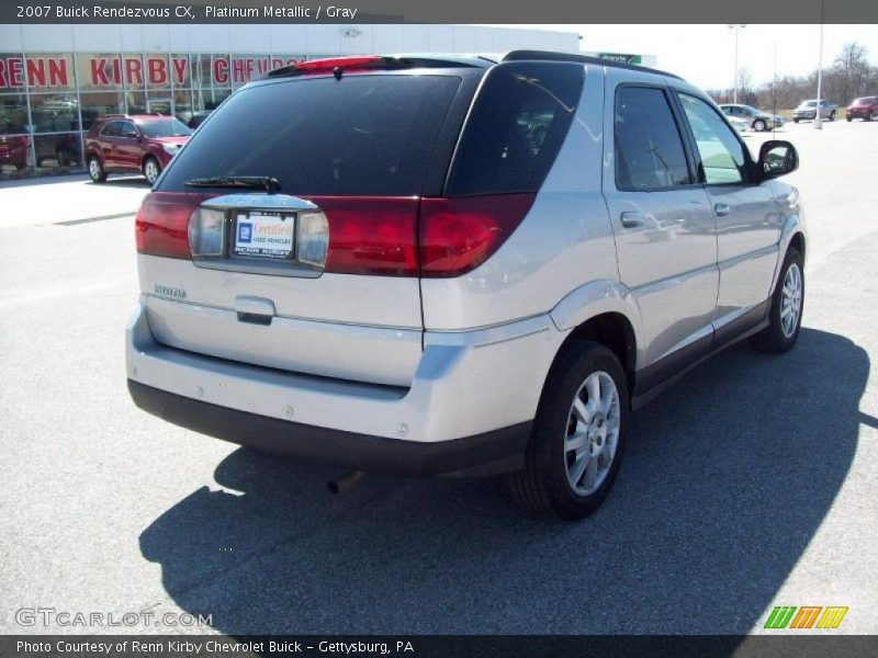 Platinum Metallic / Gray 2007 Buick Rendezvous CX