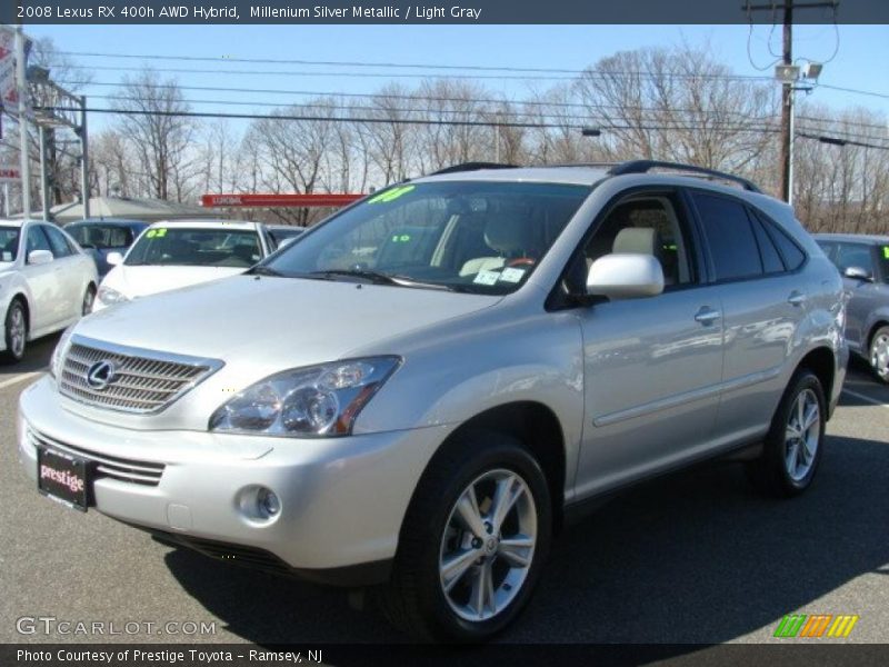 Millenium Silver Metallic / Light Gray 2008 Lexus RX 400h AWD Hybrid