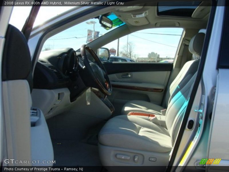 Millenium Silver Metallic / Light Gray 2008 Lexus RX 400h AWD Hybrid
