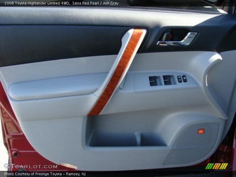 Salsa Red Pearl / Ash Gray 2008 Toyota Highlander Limited 4WD