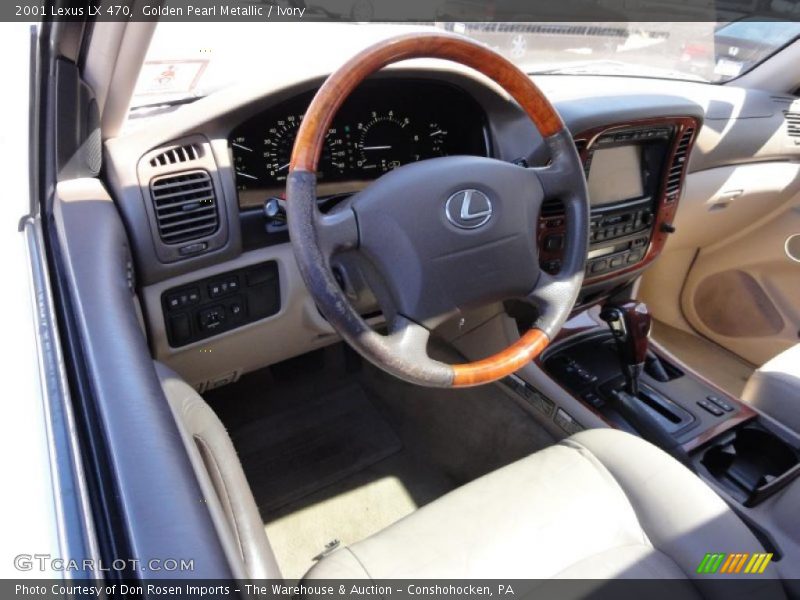 Golden Pearl Metallic / Ivory 2001 Lexus LX 470