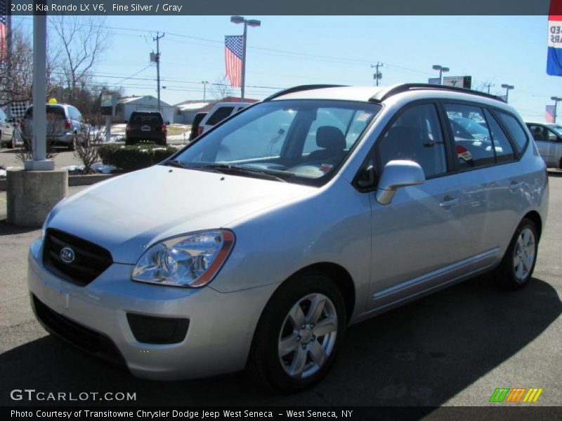 Fine Silver / Gray 2008 Kia Rondo LX V6
