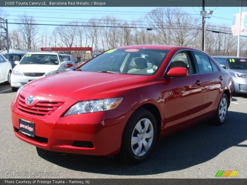 Barcelona Red Metallic / Bisque 2008 Toyota Camry LE
