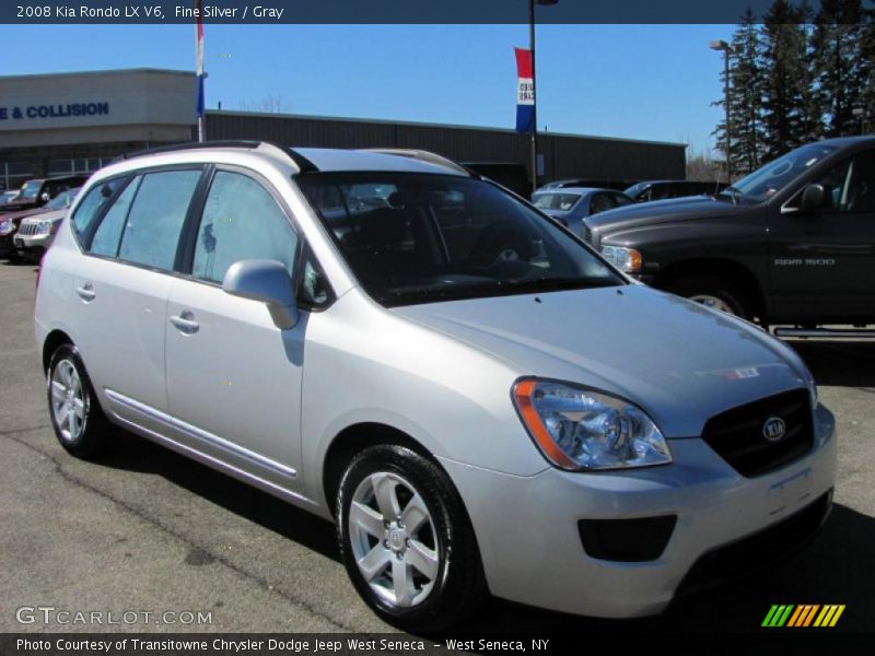 Fine Silver / Gray 2008 Kia Rondo LX V6