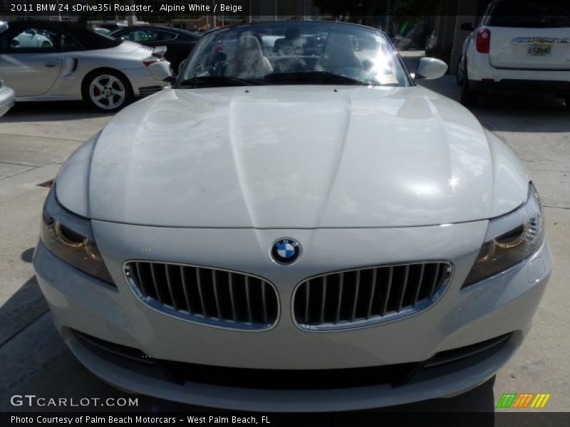 Alpine White / Beige 2011 BMW Z4 sDrive35i Roadster