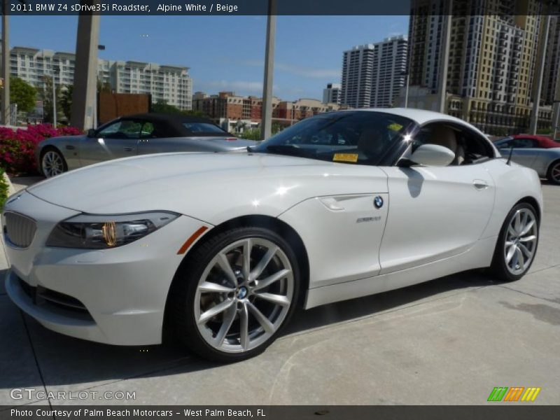Alpine White / Beige 2011 BMW Z4 sDrive35i Roadster