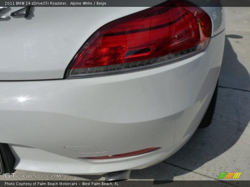 Alpine White / Beige 2011 BMW Z4 sDrive35i Roadster