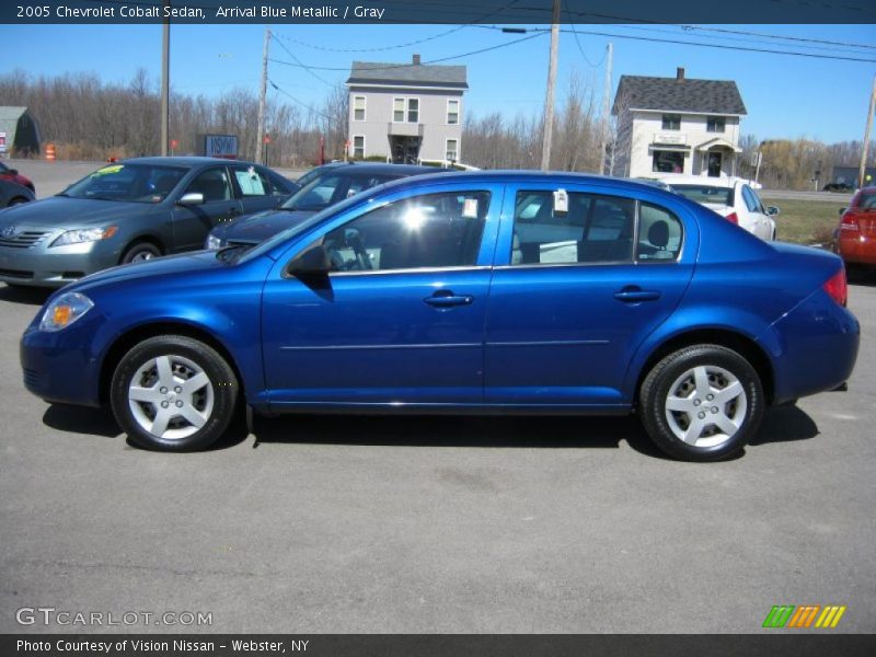Arrival Blue Metallic / Gray 2005 Chevrolet Cobalt Sedan