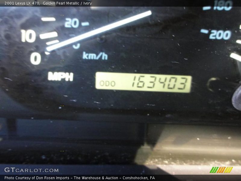 Golden Pearl Metallic / Ivory 2001 Lexus LX 470