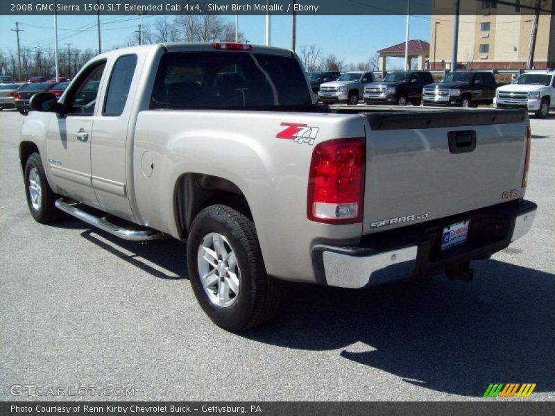 Silver Birch Metallic / Ebony 2008 GMC Sierra 1500 SLT Extended Cab 4x4