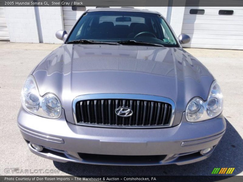 Steel Gray / Black 2005 Hyundai Sonata GL