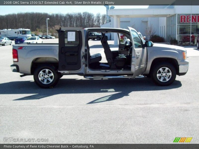 Silver Birch Metallic / Ebony 2008 GMC Sierra 1500 SLT Extended Cab 4x4