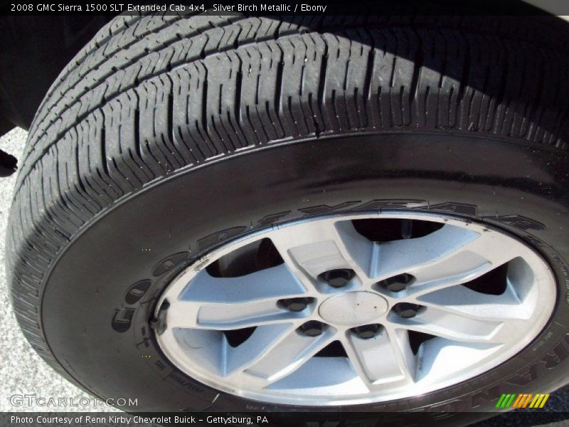 Silver Birch Metallic / Ebony 2008 GMC Sierra 1500 SLT Extended Cab 4x4