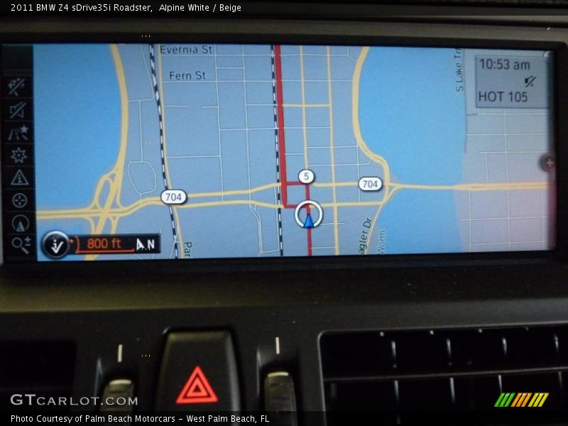 Navigation of 2011 Z4 sDrive35i Roadster