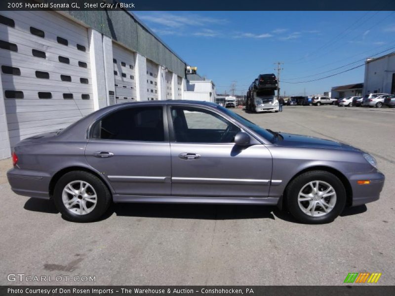 Steel Gray / Black 2005 Hyundai Sonata GL