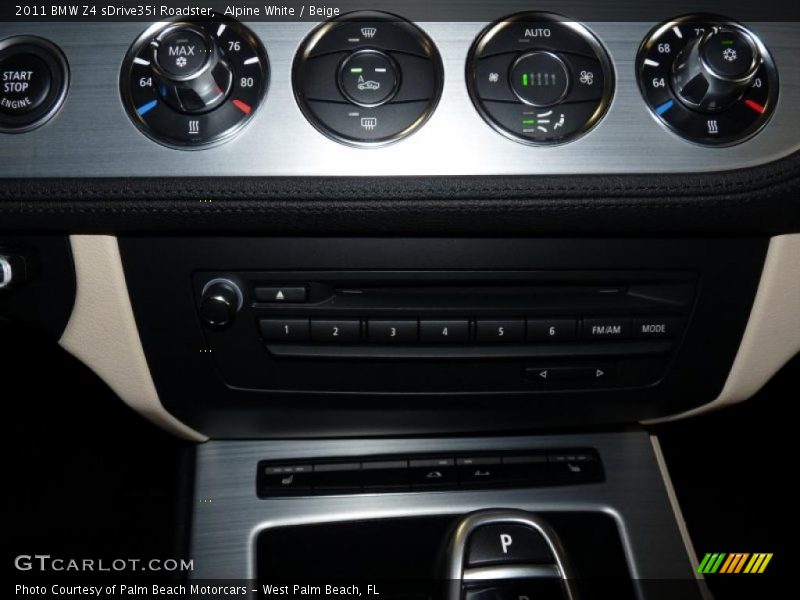 Controls of 2011 Z4 sDrive35i Roadster
