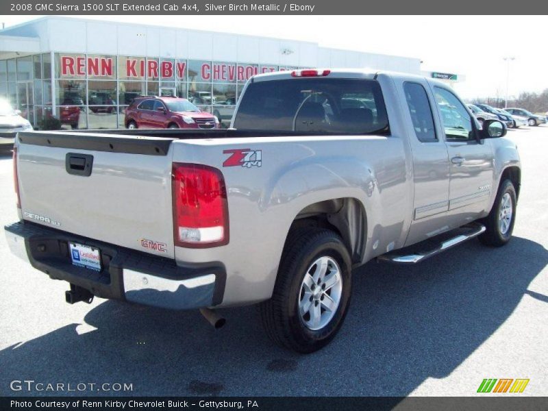 Silver Birch Metallic / Ebony 2008 GMC Sierra 1500 SLT Extended Cab 4x4