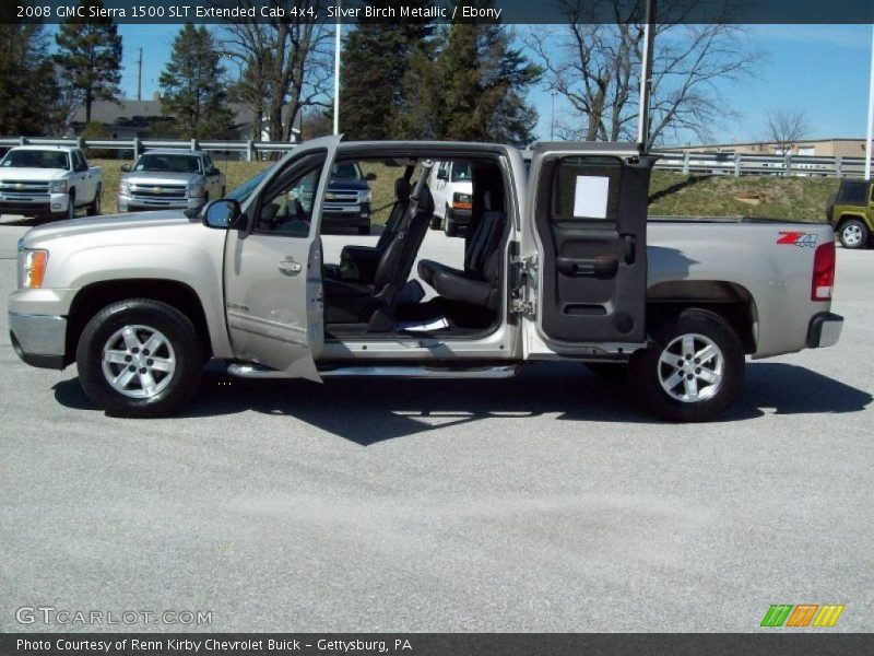 Silver Birch Metallic / Ebony 2008 GMC Sierra 1500 SLT Extended Cab 4x4