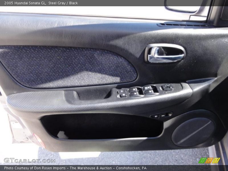 Steel Gray / Black 2005 Hyundai Sonata GL