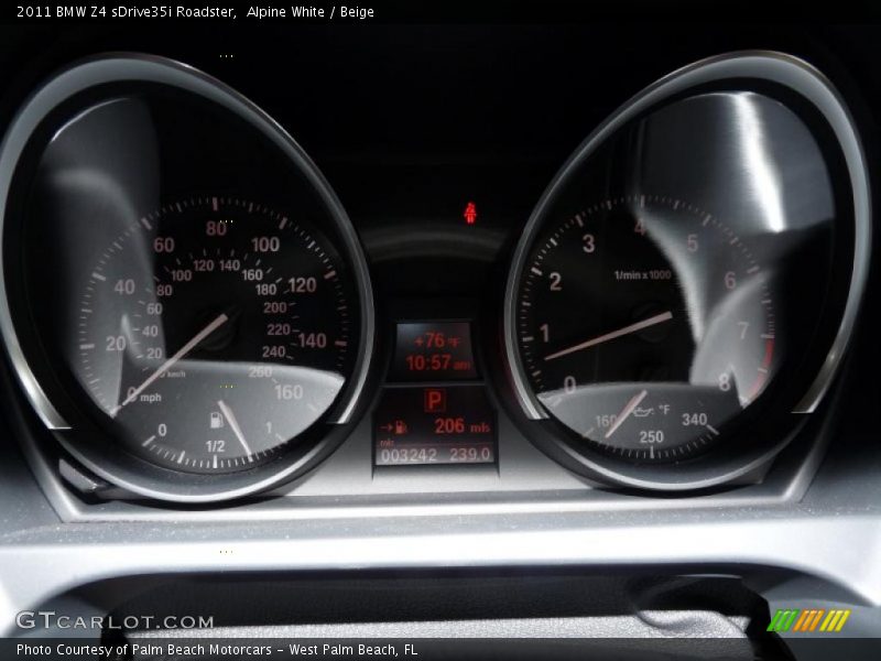 Alpine White / Beige 2011 BMW Z4 sDrive35i Roadster