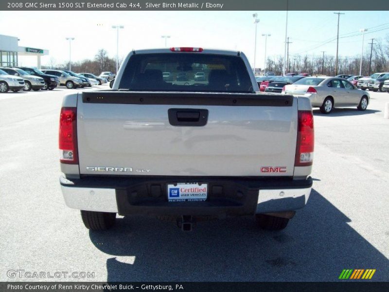 Silver Birch Metallic / Ebony 2008 GMC Sierra 1500 SLT Extended Cab 4x4