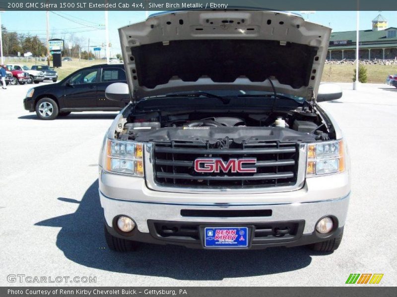 Silver Birch Metallic / Ebony 2008 GMC Sierra 1500 SLT Extended Cab 4x4