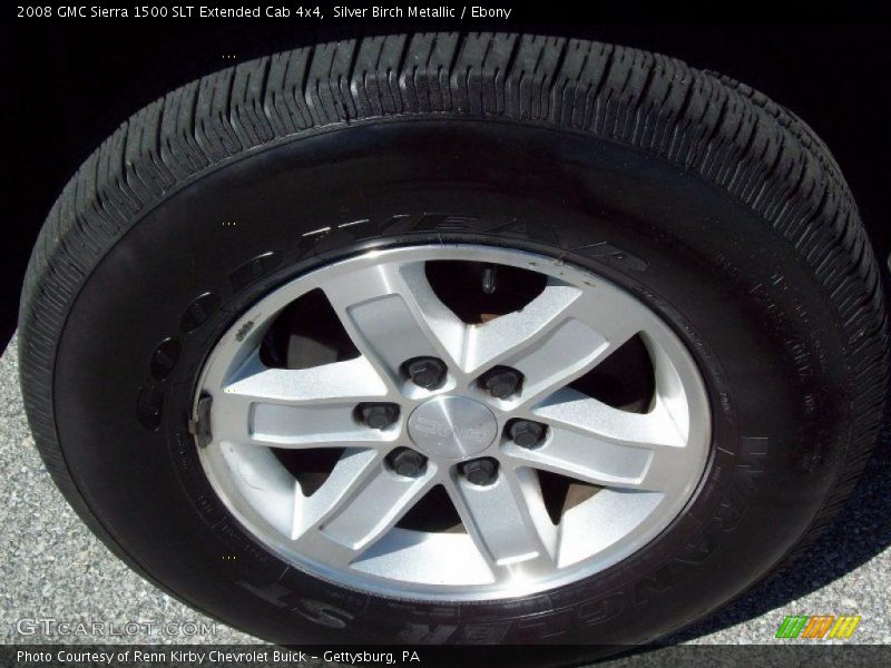 Silver Birch Metallic / Ebony 2008 GMC Sierra 1500 SLT Extended Cab 4x4